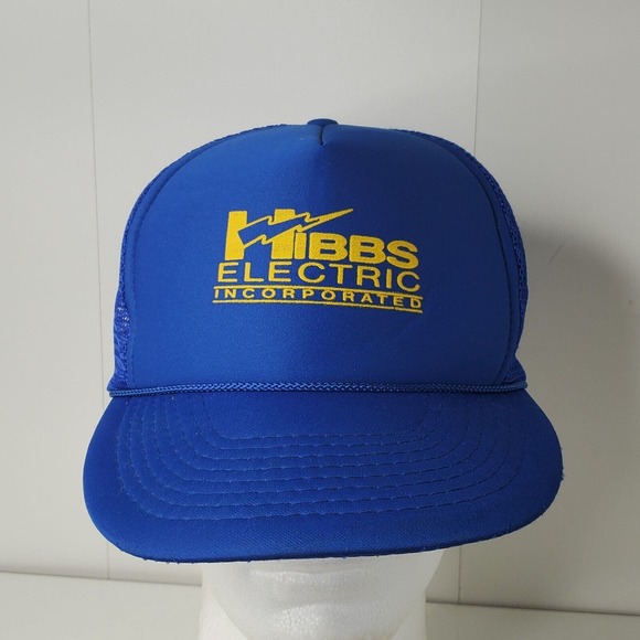 VTG Hibbs Electric Incorporated Snapback Cap Mesh Trucker Hat Trenton Georgia - Picture 2 of 8
